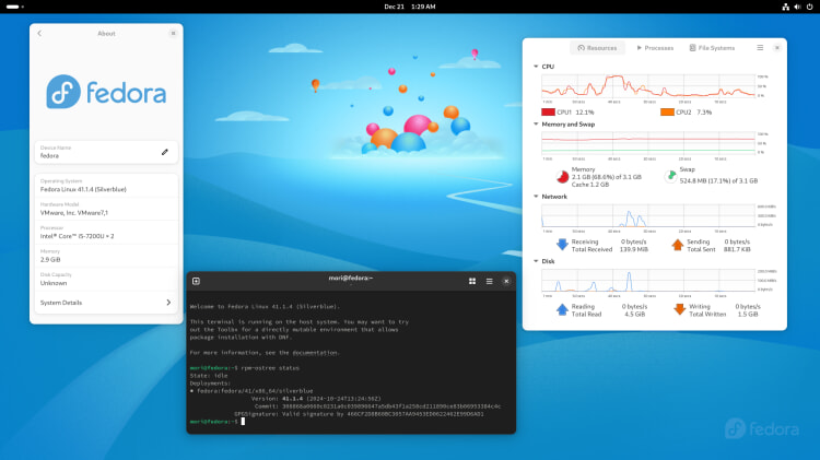 fedora silverblue image